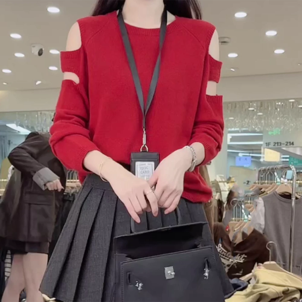 【咖啡撞奶】2025秋季新款气质减龄百搭慵懒风毛针织衫C6221