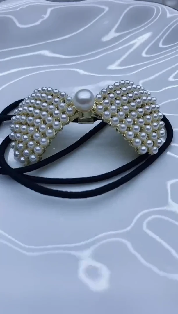 未镶嵌发饰淡水珍珠头绳多样性发其一