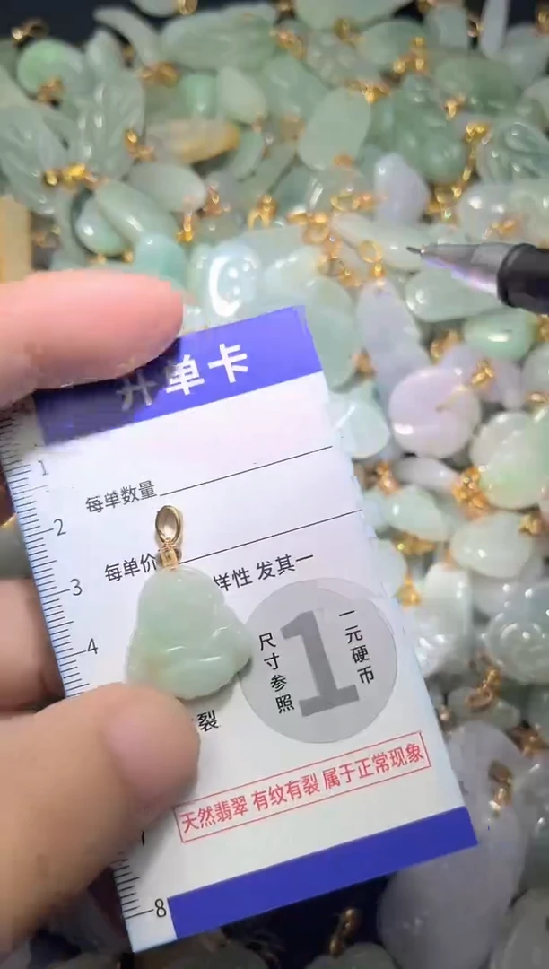 颈饰未镶嵌翡翠天然A货翡翠