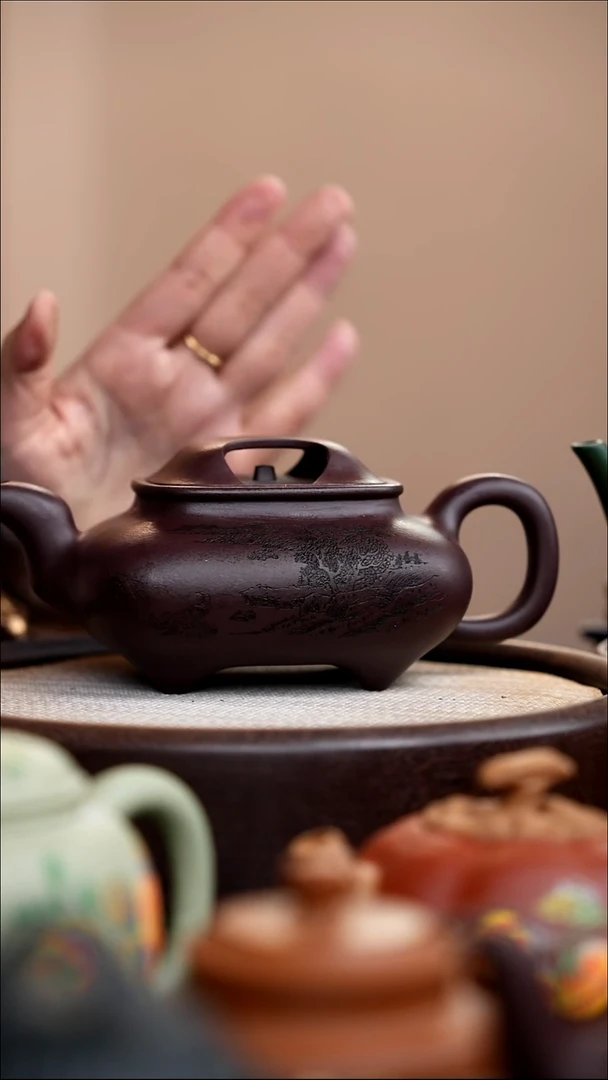 茶壶紫砂紫泥牛盖传炉俯首甘为孺子牛