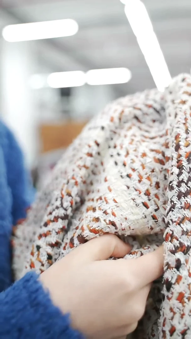 羊毛0.8米法国Jules tournier羊毛交织秀场绝版小香风布料宽150CM