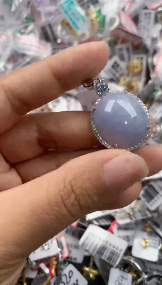 银S925镶嵌戒指翡翠111   9