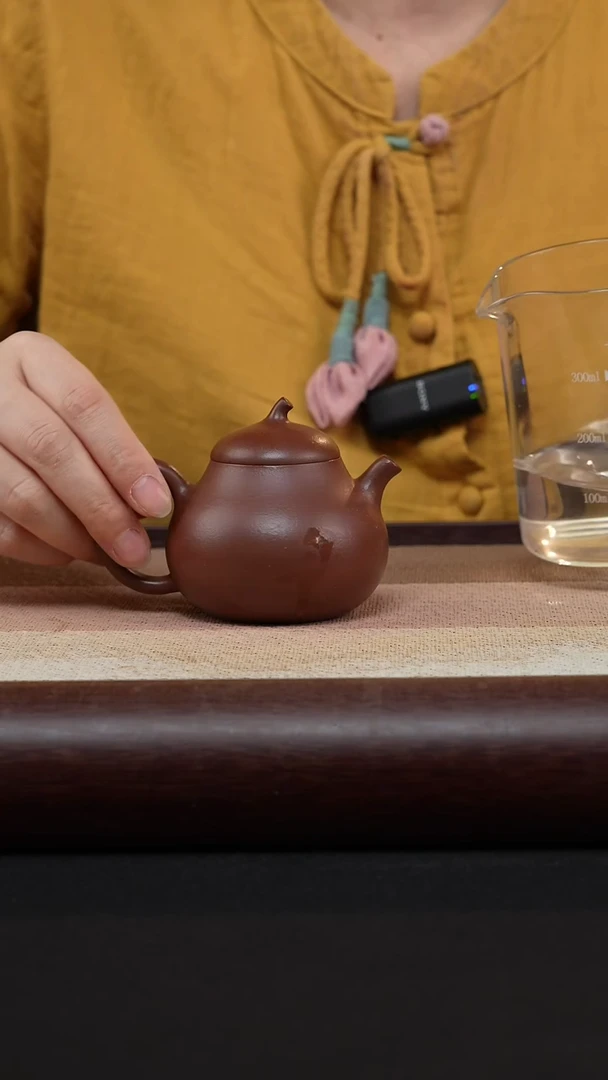 【闪购商品】紫砂茶壶底槽清-茄瓜MH-1674