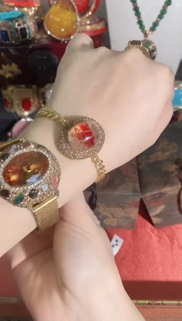 铜合金合成立方氧化锆3520手链