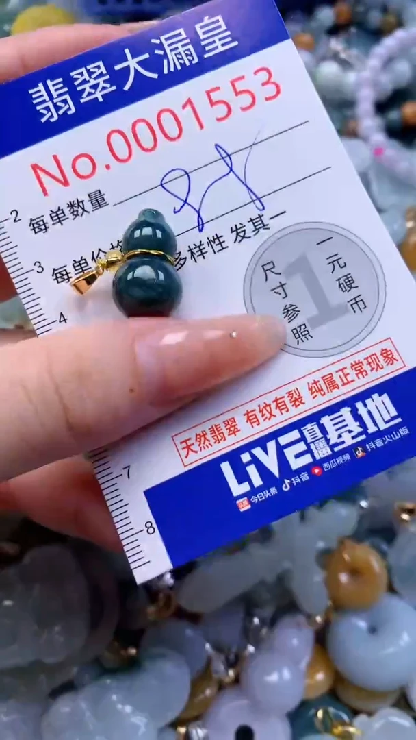 翡翠未镶嵌吊坠(不含链)1553