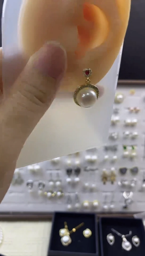 合金耳饰淡水珍珠225
