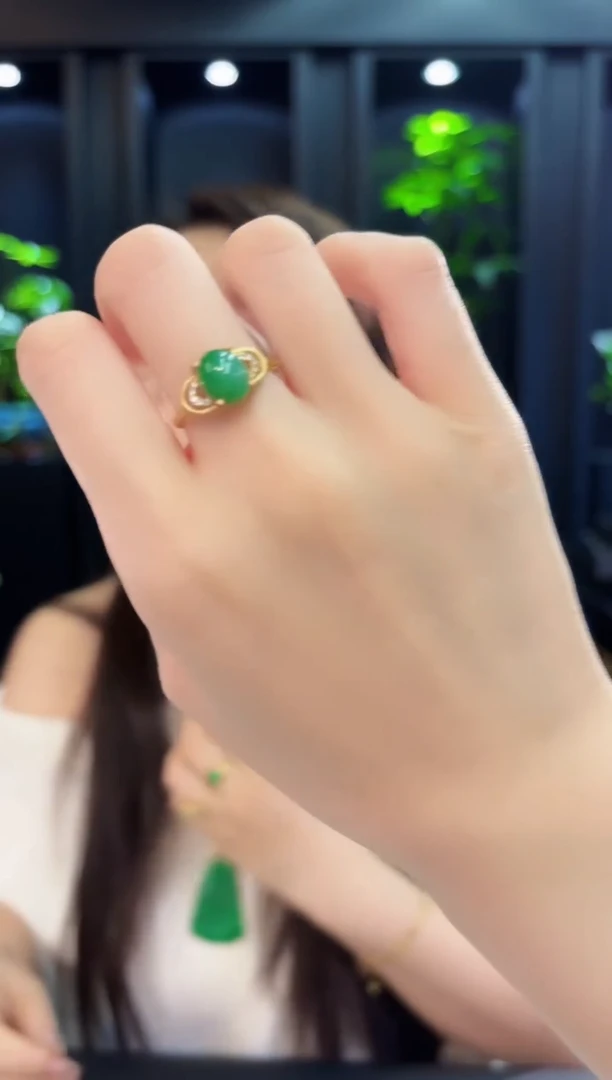 翡翠戒指未镶嵌缅料A货/多样性发货/一件