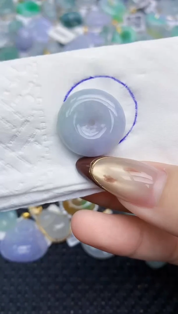 颈饰未镶嵌翡翠   天然翡翠A货  百元以上9米证书费自理