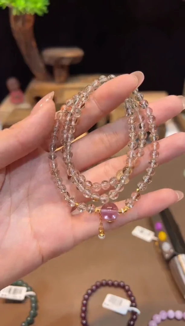 水晶手链未镶嵌手饰@@E6768