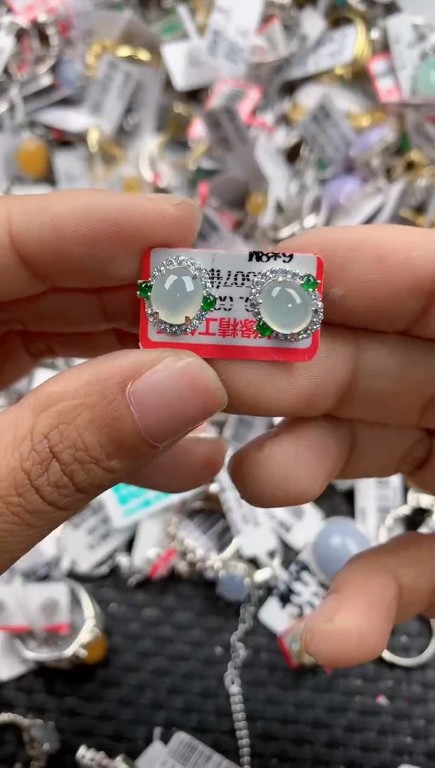 银S925镶嵌戒指翡翠999             9