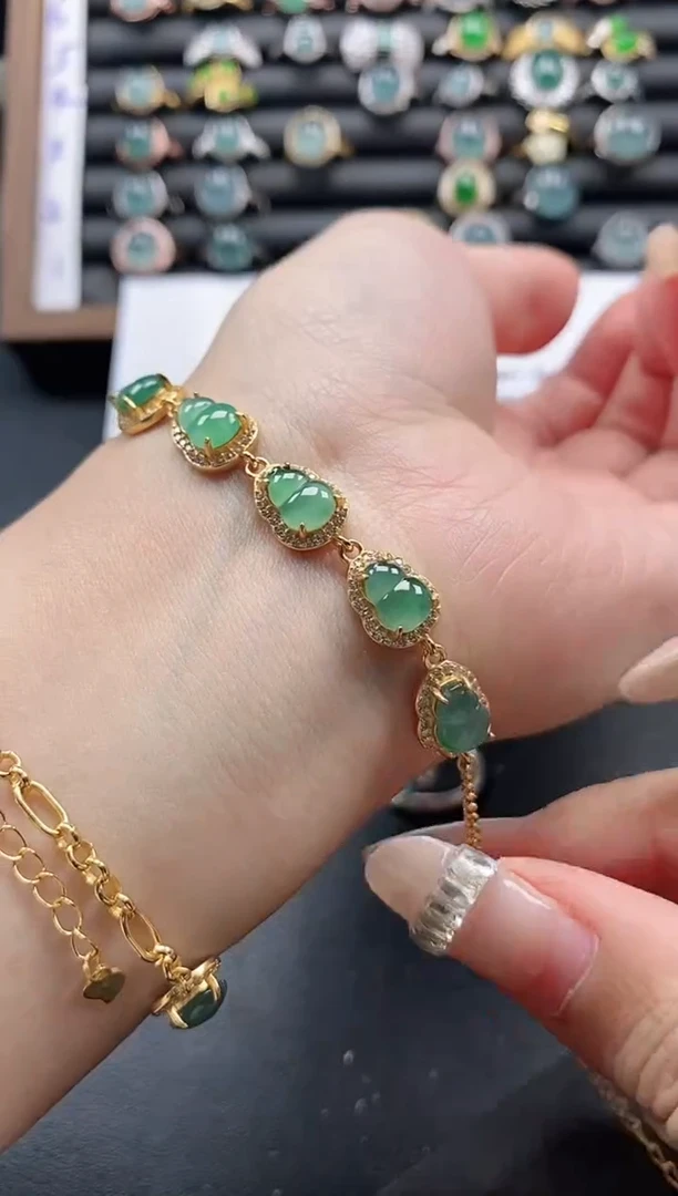 银S925镶嵌戒指翡翠51511