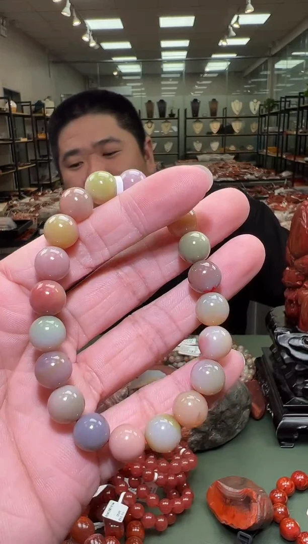 【闪购商品】玛瑙手链未镶嵌一条约10mm 多样性发货