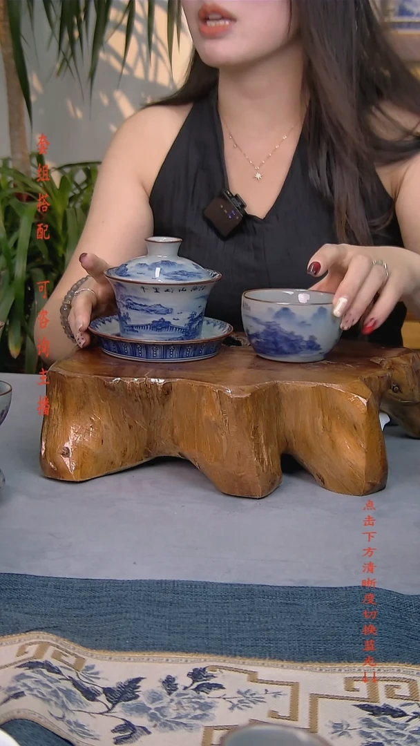 简装家用款2件套 老陶泥开片纹陶瓷茶具