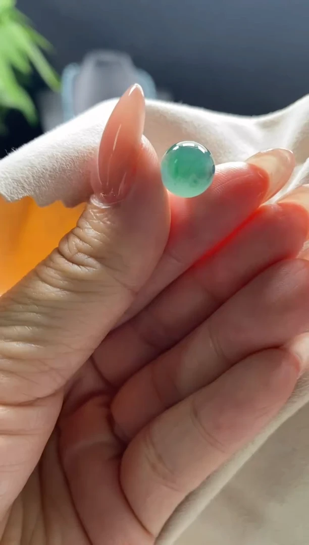 未镶嵌手链翡翠散珠卡10MM圆珠