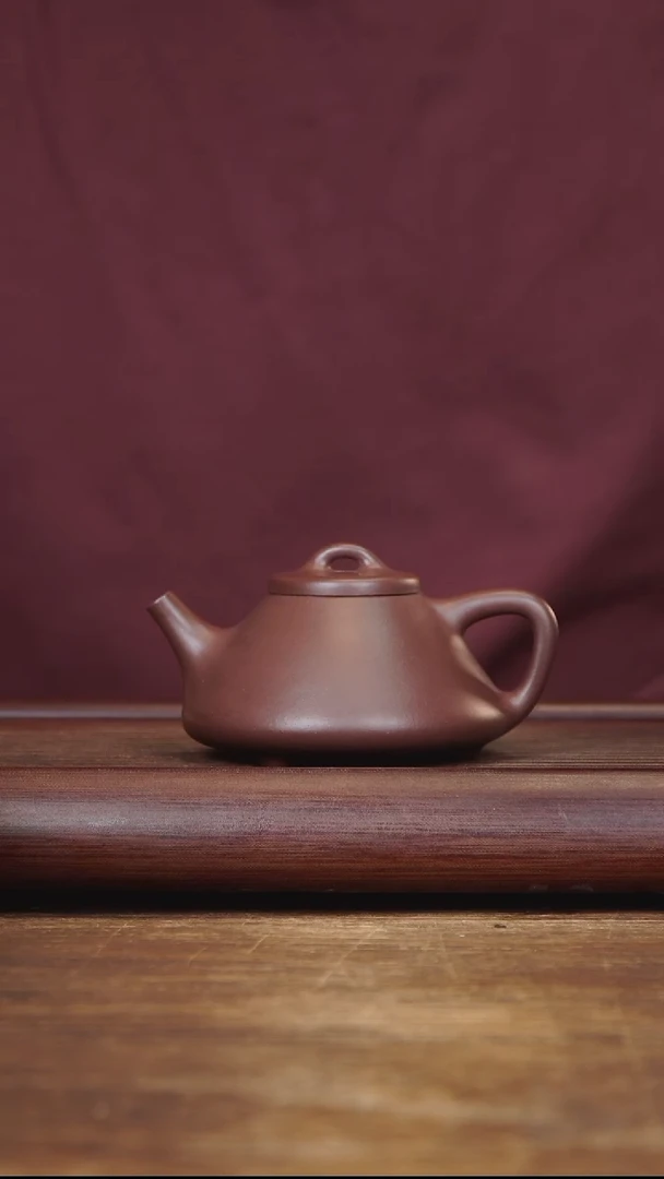 茶壶紫砂180ml子冶石瓢 家藏紫泥