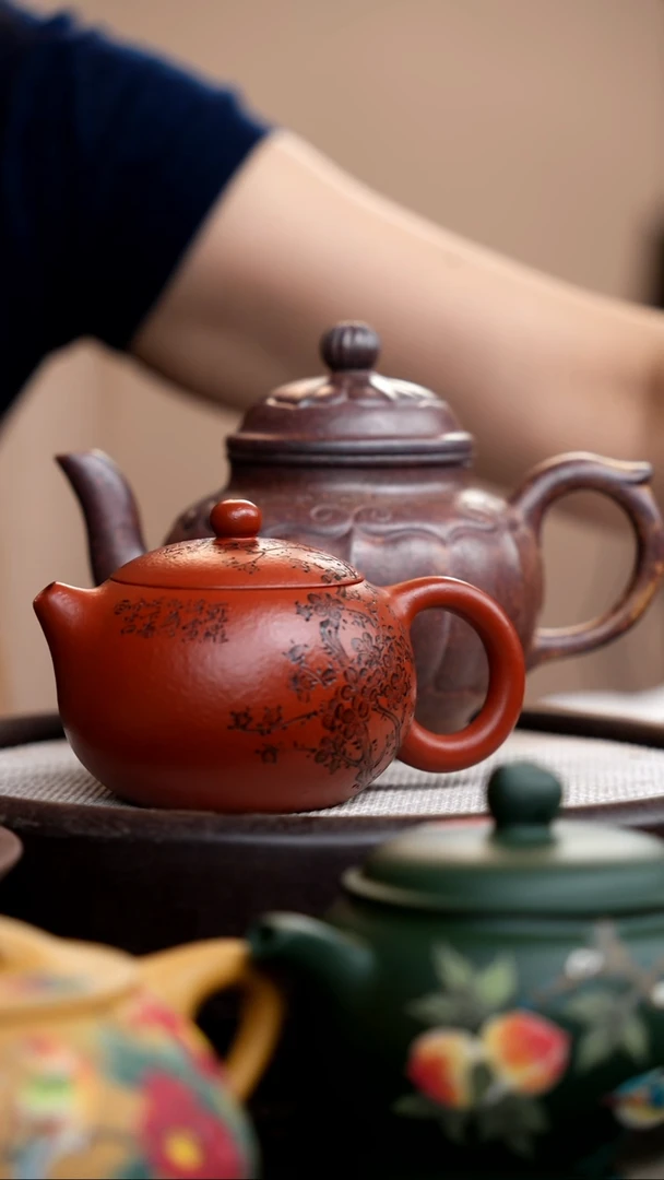 茶壶紫砂礼盒壶3把/018