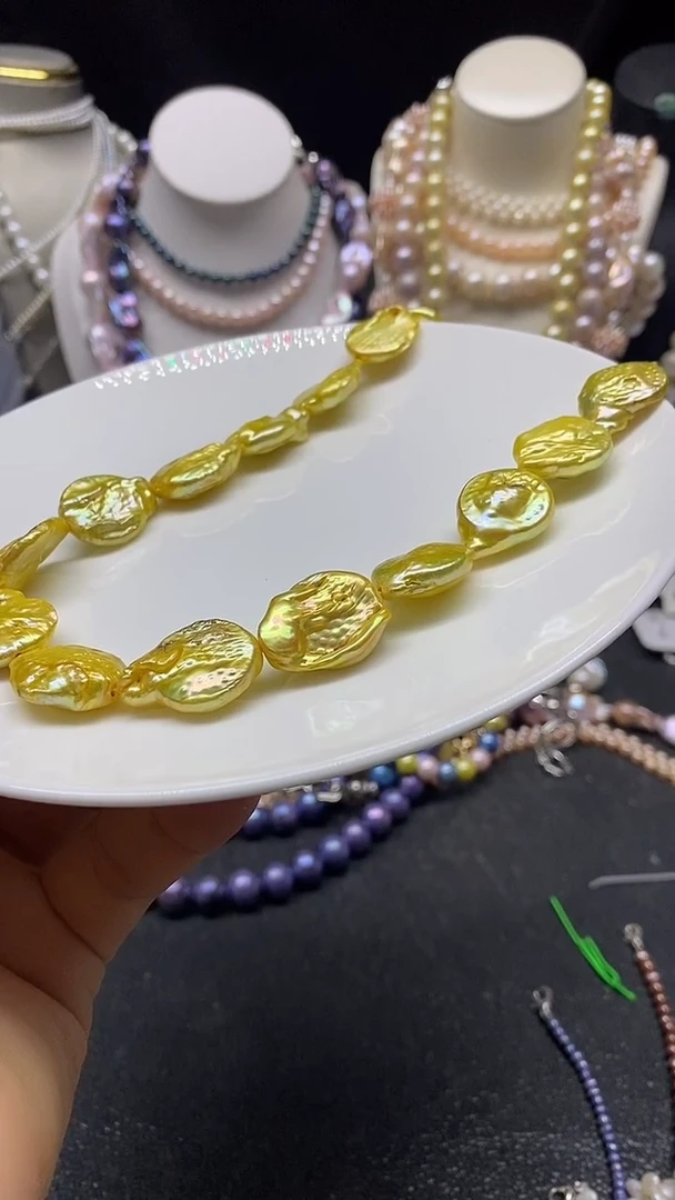 颈饰未镶嵌淡水珍珠多人