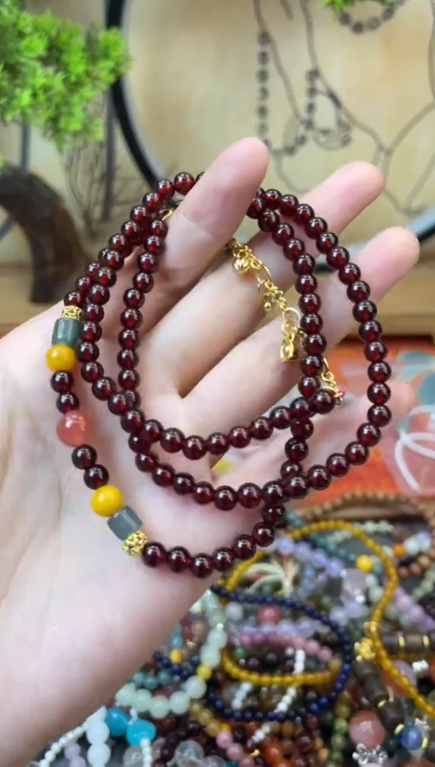 【闪购商品】石榴石（芬达石）手链未镶嵌165