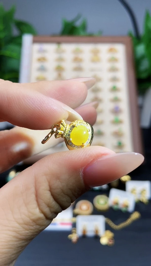 颈饰银S925镶嵌翡翠12