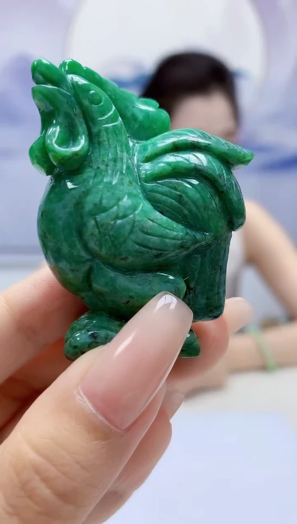 定制翡翠未镶嵌3099xx-毛货挂件43