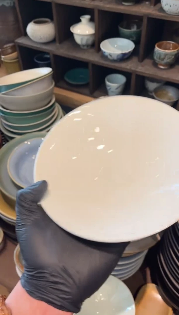 【闪购商品】瓷片759  微瑕定白斗盘1个