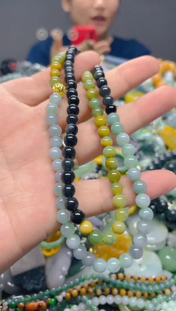 翡翠未镶嵌颈饰5mm/N/翡翠A货,1件也是批发价