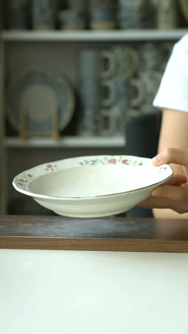 Hitable粉黛沙拉盘19.5cm@4-2@