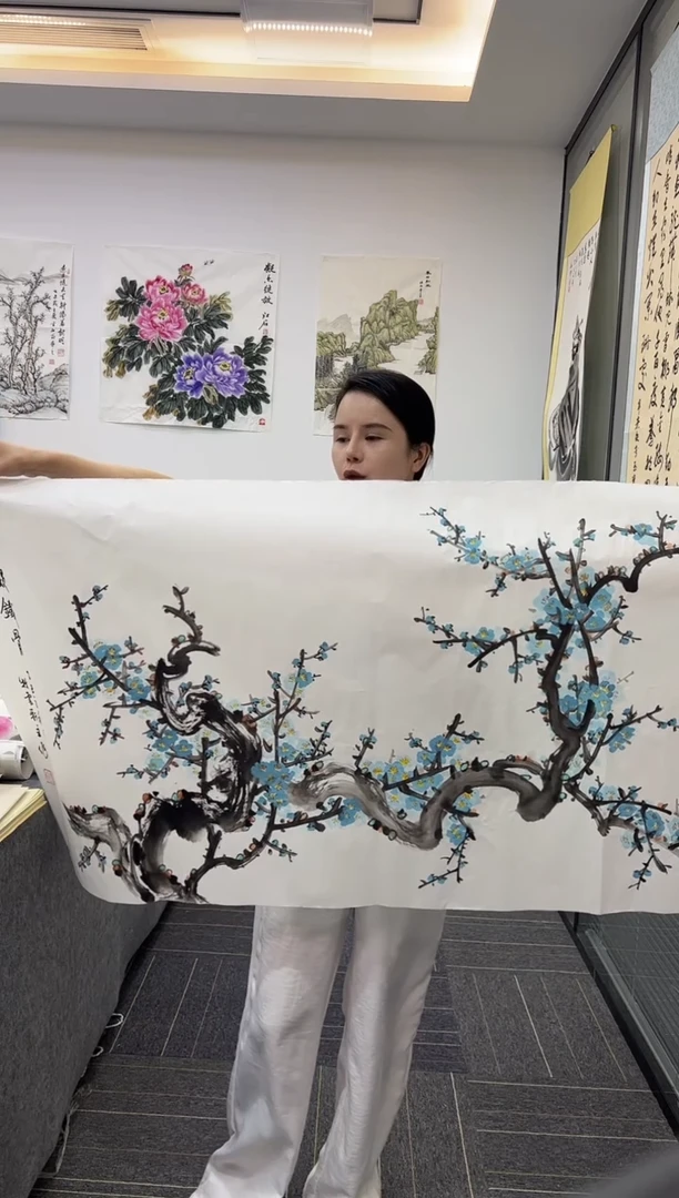 国画国画作品实稿作品鉴赏-牧云轩主