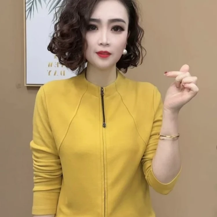 2024新品时尚洋气百搭气质拉链开衫长袖减龄气质显瘦一体绒上衣