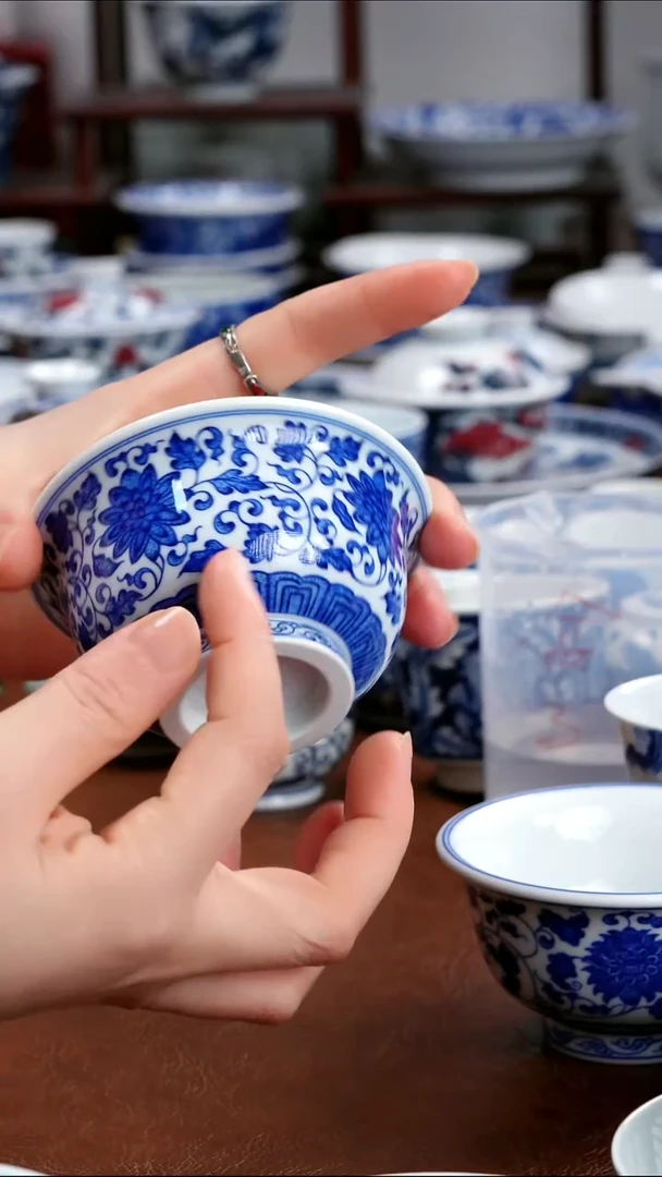 景德镇高端茶器景德镇墨奈纯手工手绘高端茶器