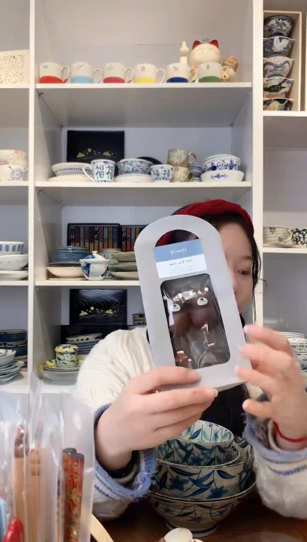 【闪购商品】陶瓷小熊动物叉勺一套