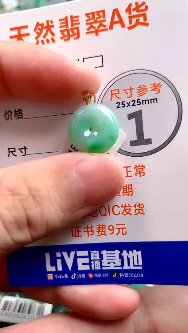 颈饰18K金镶嵌翡翠0147380671