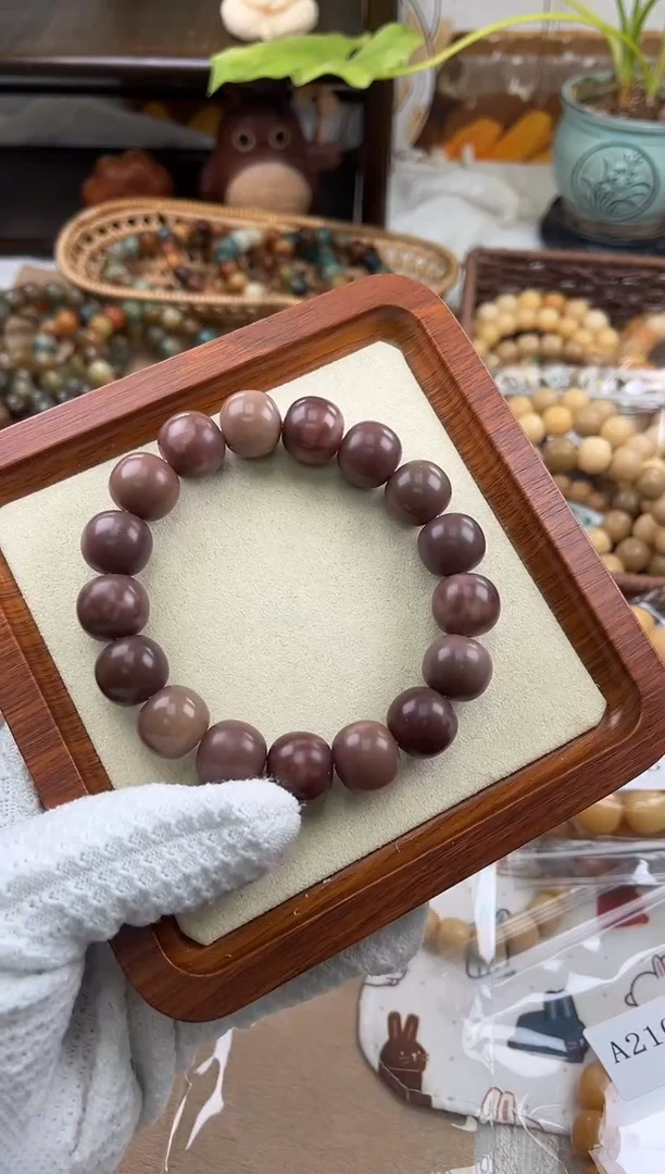 手串菩提根/象牙果三*a255 卡16 干磨胖紫微瑕