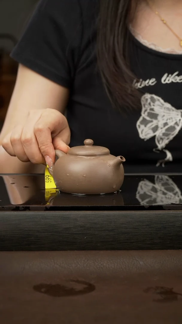 茶壶紫砂28，小圆壶，段泥