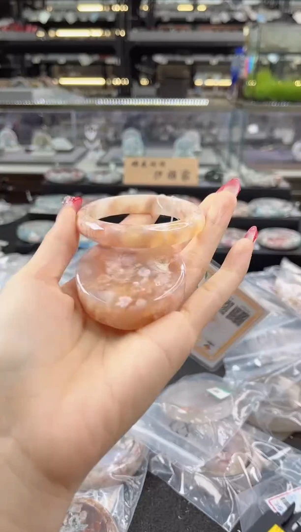 未镶嵌手镯石英质玉53--54圈口 （赠品镯心）311948