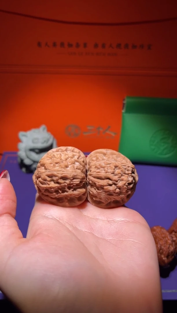 把件文玩核桃71号全品头货三角白 41尺寸