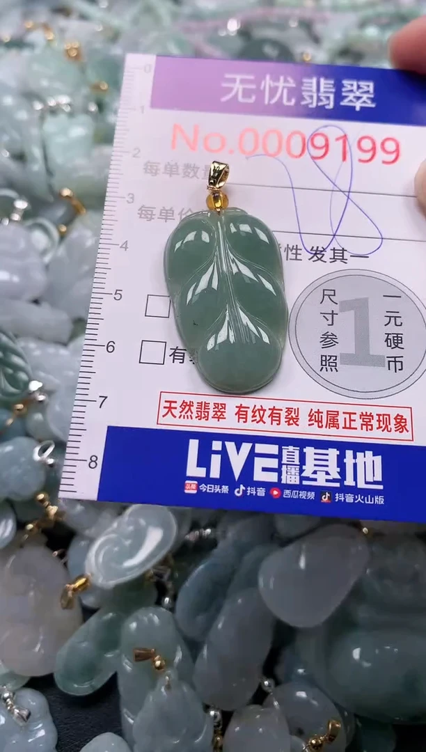 吊坠(不含链)未镶嵌翡翠9199