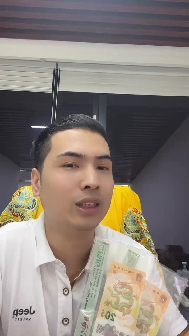 塑料9头69龙钞无47随机一枚