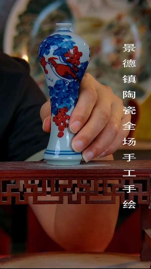 摆件景德镇陶瓷 全场手工手绘