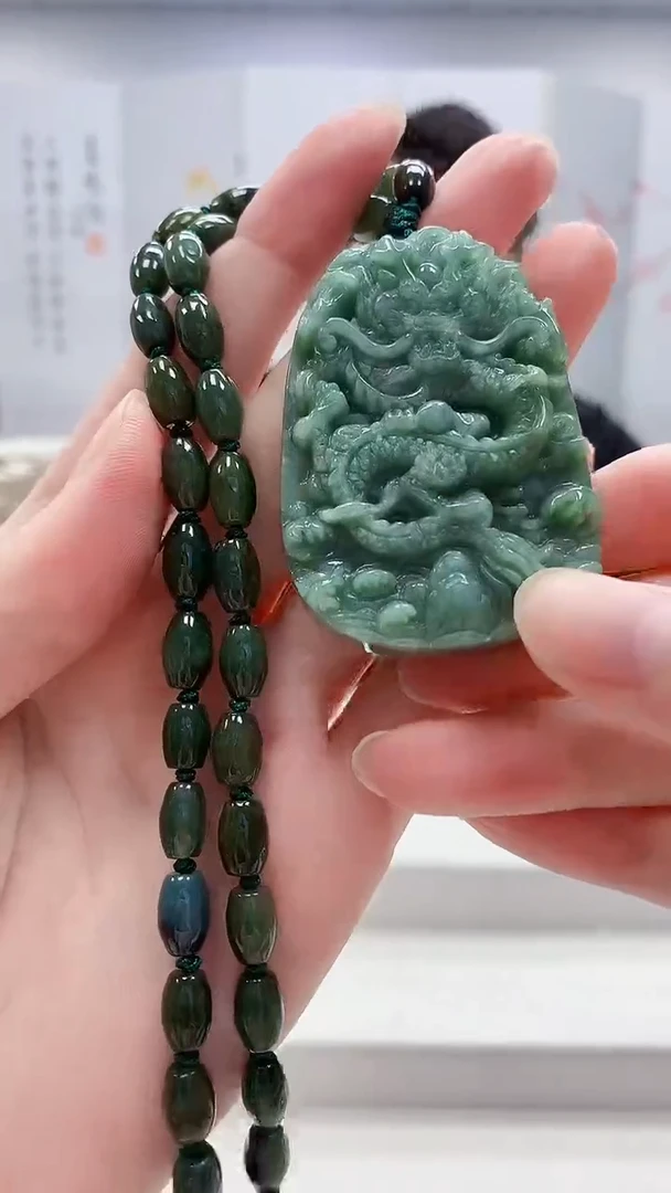 翡翠未镶嵌颈饰5060zm-JJ挂件4