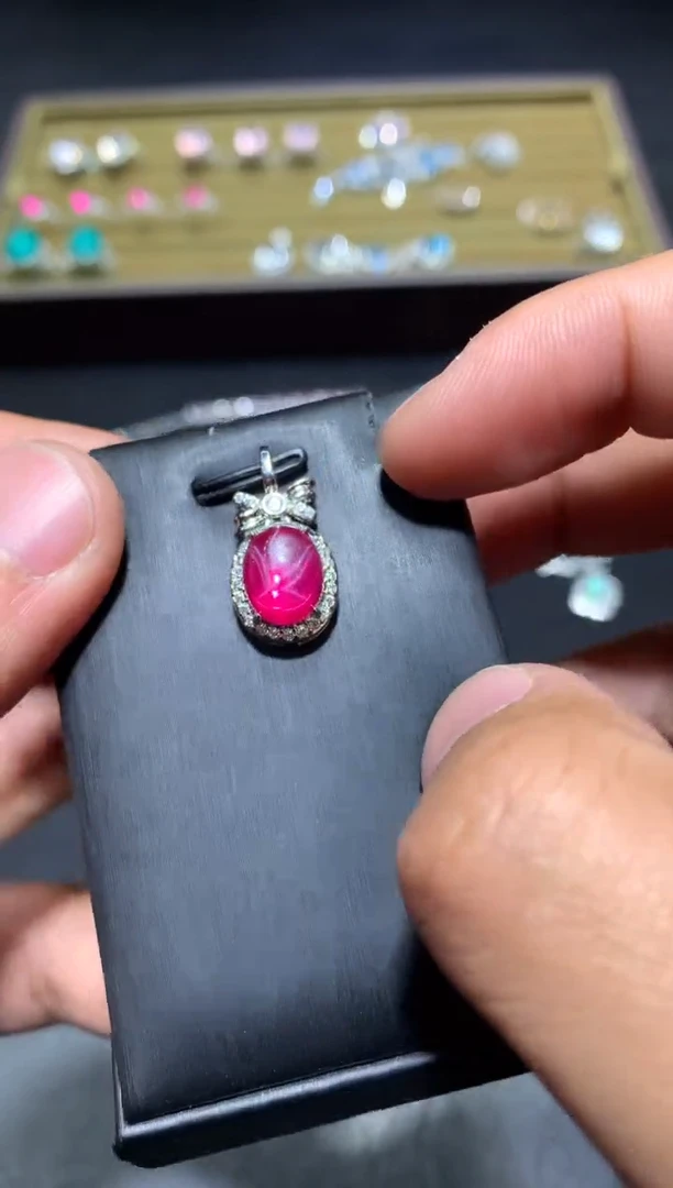 未镶嵌吊坠红宝石F78新烧【多样性发其一】