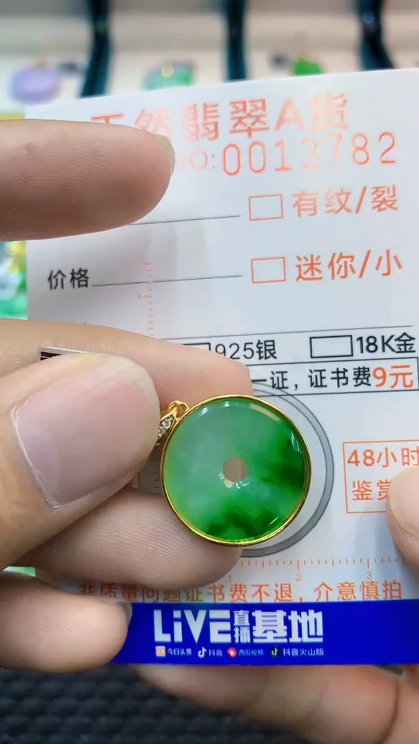 翡翠未镶嵌吊坠(不含链)1