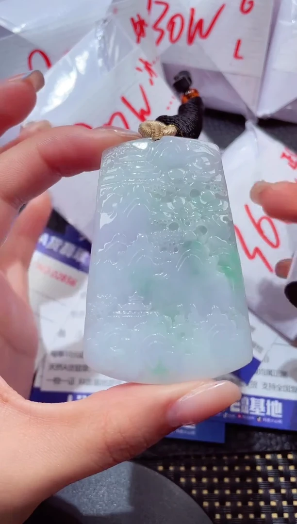 颈饰18K金镶嵌翡翠290