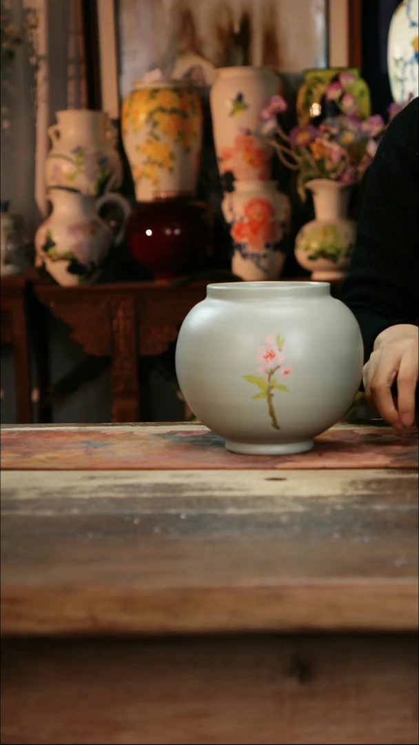 【闪购商品】瓷片景德镇纯手工釉下彩精品花瓶