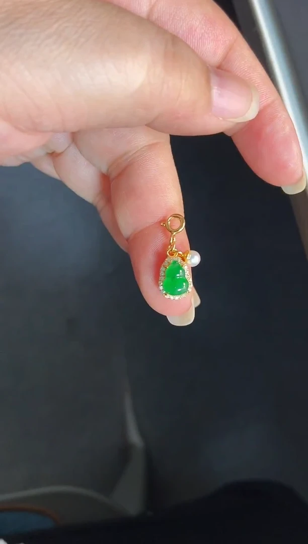 吊坠(不含链)银S925镶嵌翡翠1