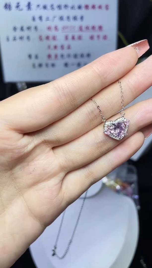 合成立方氧化锆925银编号F0158 套链