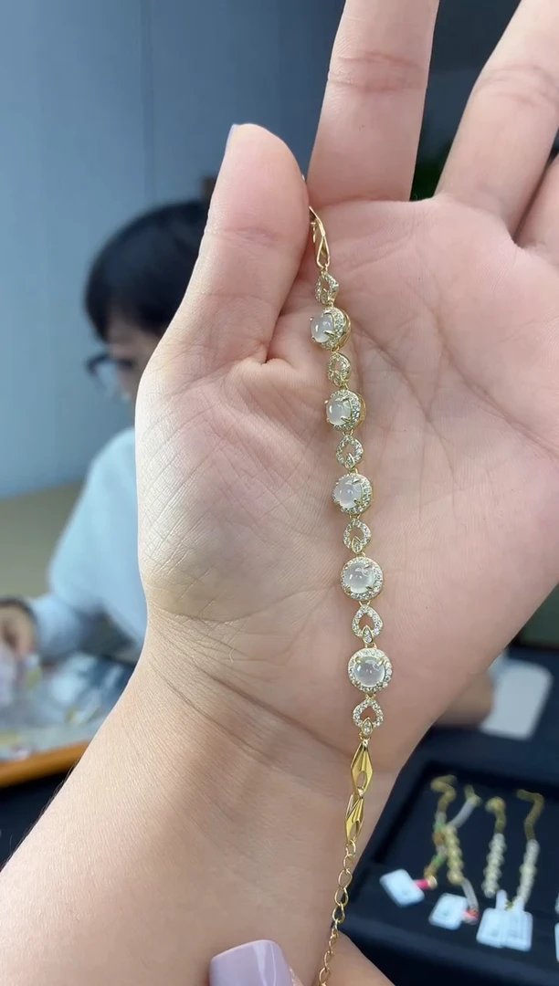 银S925镶嵌手链翡翠1111111111