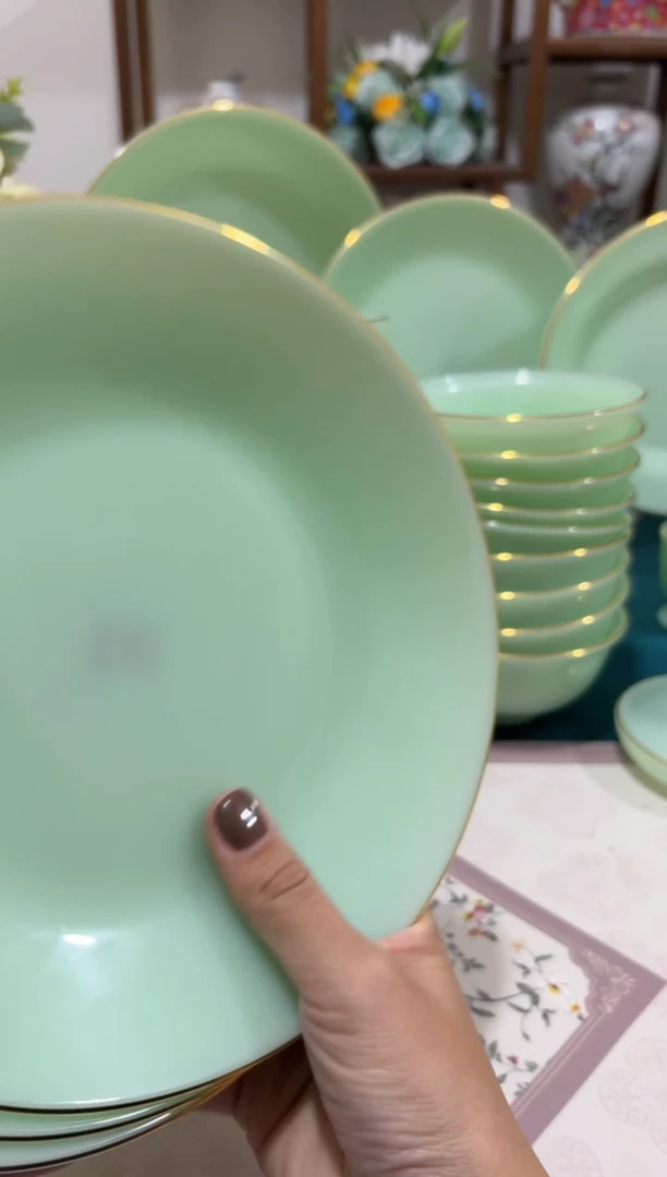 8英寸深盘4个  玉瓷【贝美】