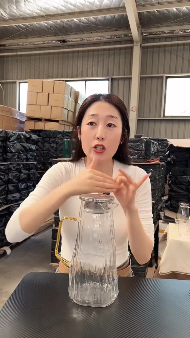 玻璃冷水壶  煮茶壶 高硼硅 1000ml