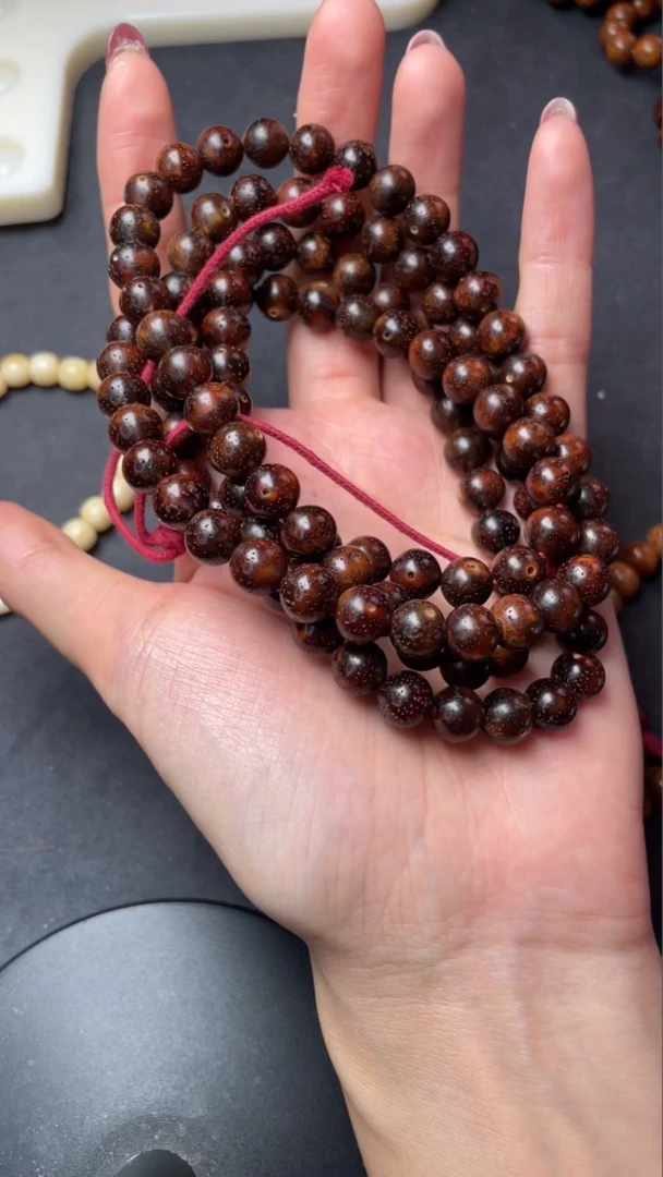 【闪购商品】星月菩提吊坠精工级赤金正圆9长串